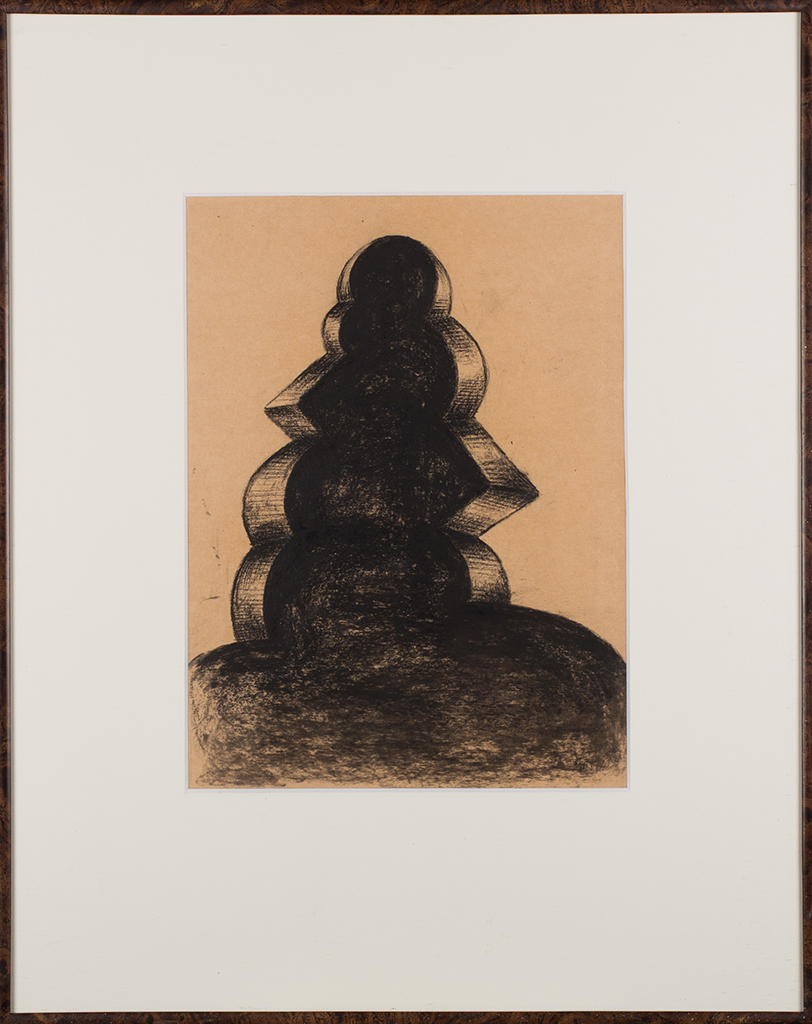 Otto Egberts - houtskool op papier, €950,-